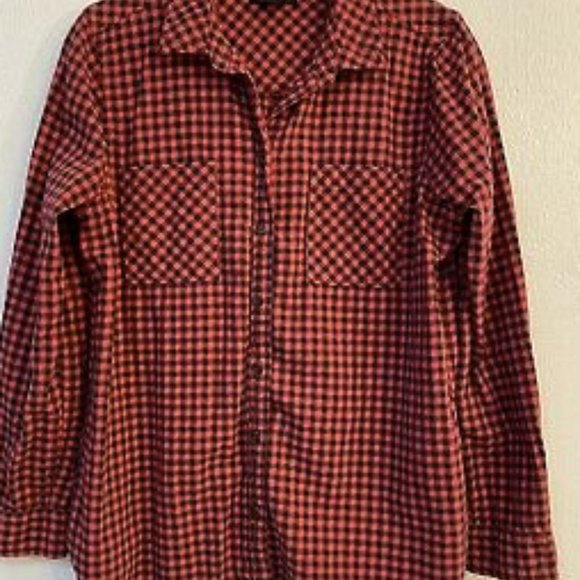 J. Crew Tops - J CREW COTTON FLANNEL BUFFALO CHECK TOP